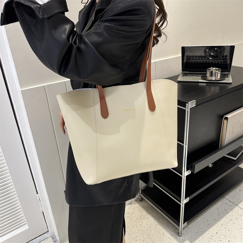 New Seasonal Korean-style Minimalist Fashionable Solid-color Shoulder Bag