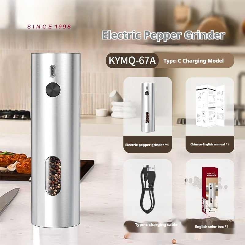 Rose Salt Grinder Electric Black Pepper Grinder