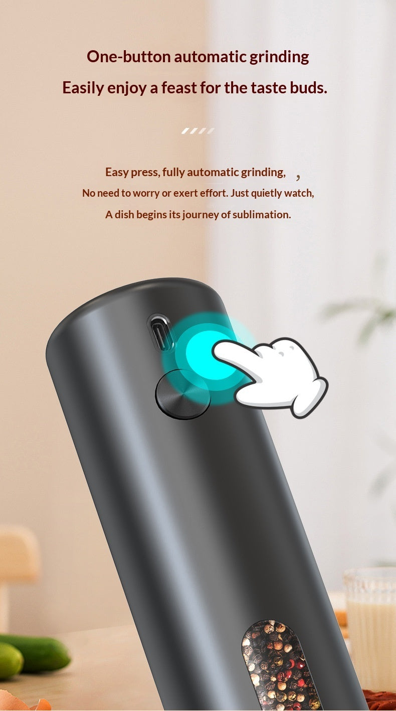 Rose Salt Grinder Electric Black Pepper Grinder